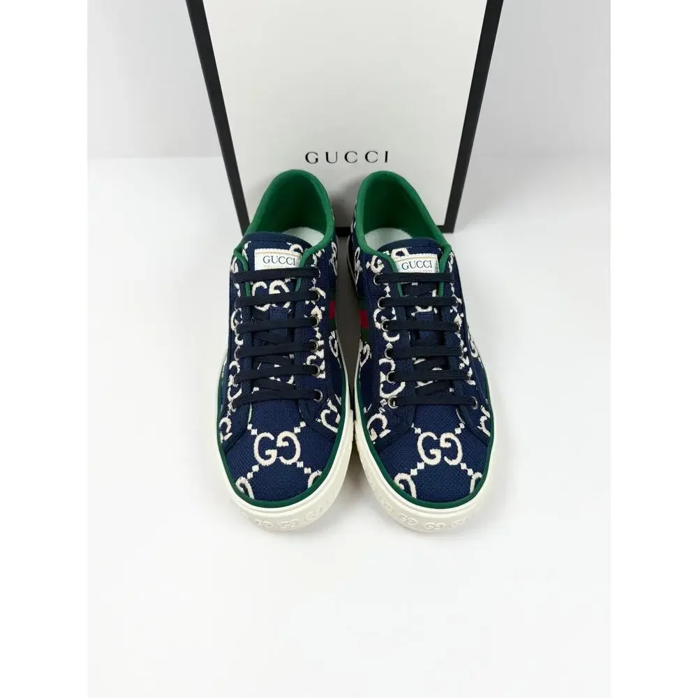 Size 7.5US - Gucci 1977 Blue Low Top NEW - Picture 3 of 10